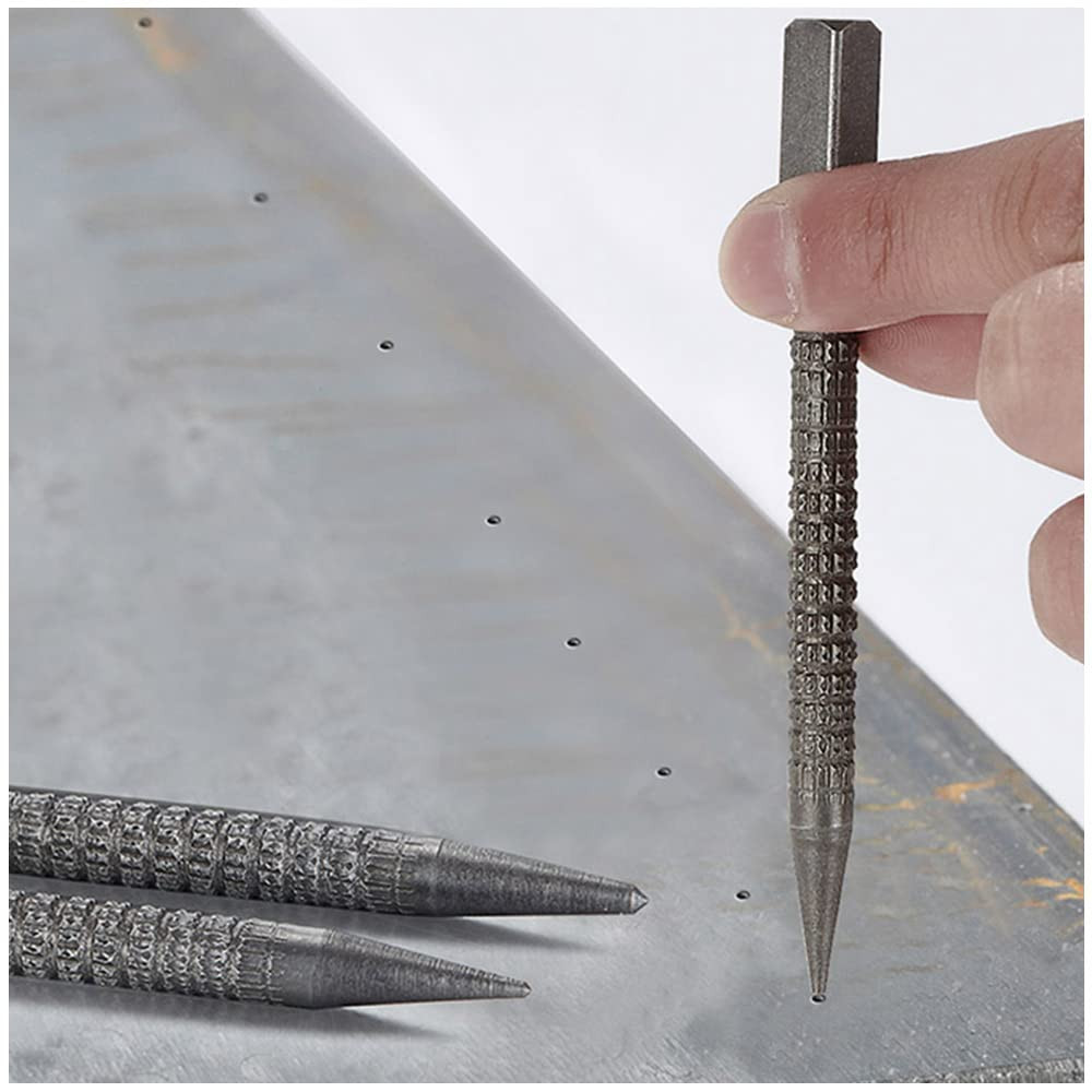 4 Piece Nail Setter & Center Punch Set 4″ Wood Metal Super Impact Resistance USA