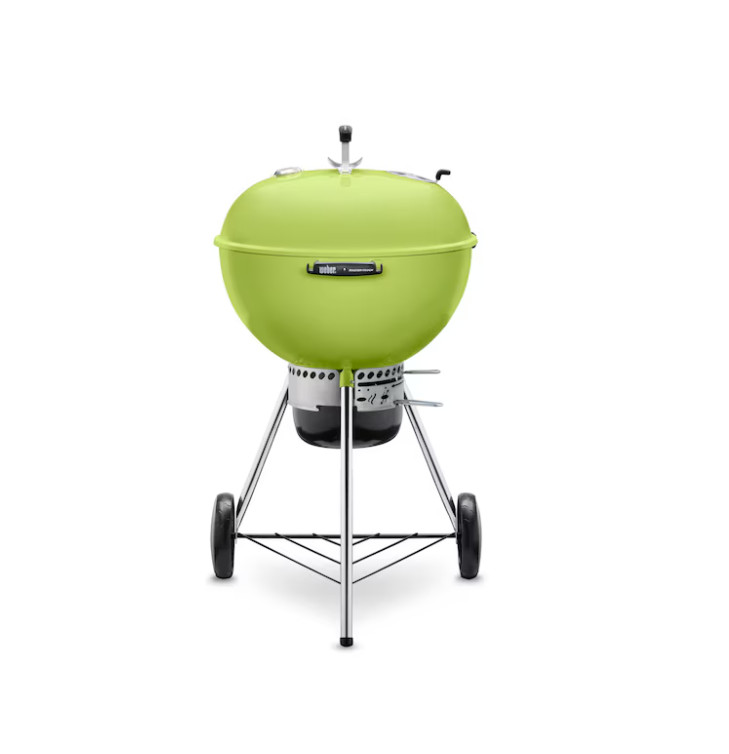 Weber Master-Touch 22-in W Spring Green Kettle Charcoal Grill 14511601 – New