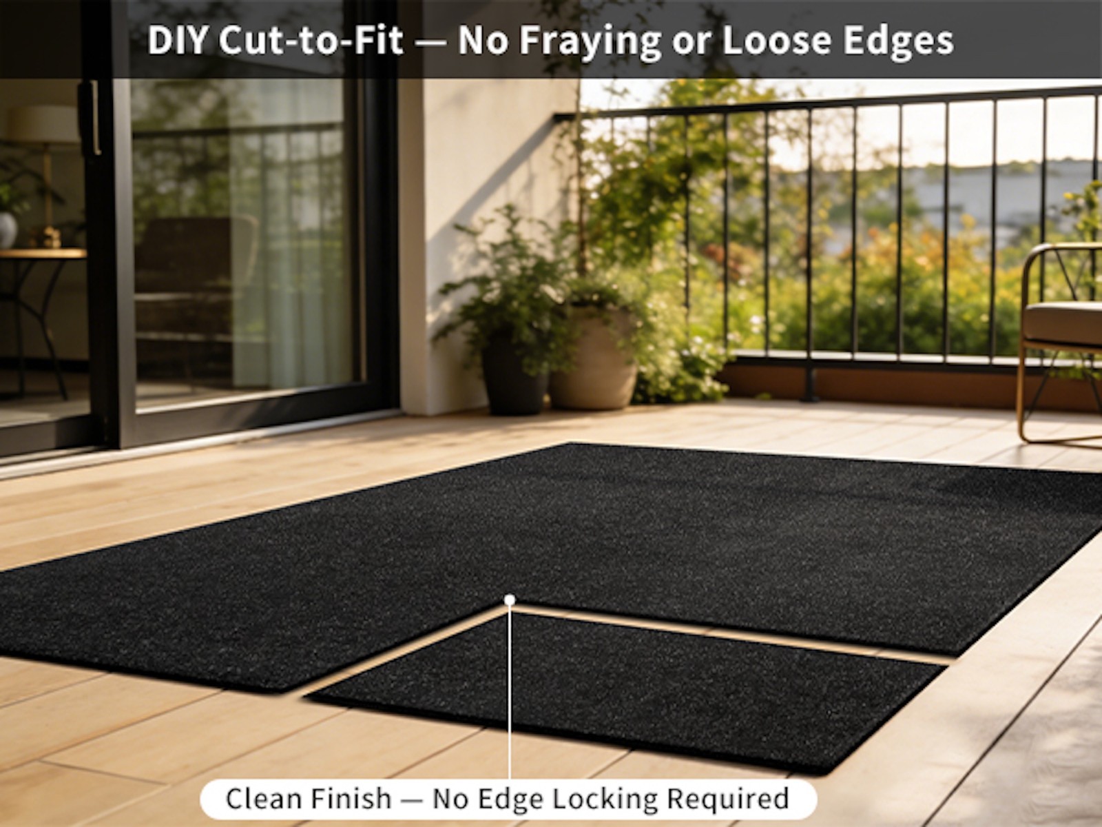 Black Runner Rug 2-6ft Wide Non Slip Rubber Back Washable Hallway Kitchen Carpet