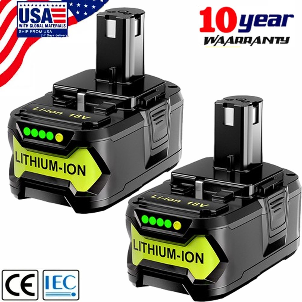 8.0Ah For RYOBI P108 18V Battery High Capacity 8000mAh One Plus Battery/Charger