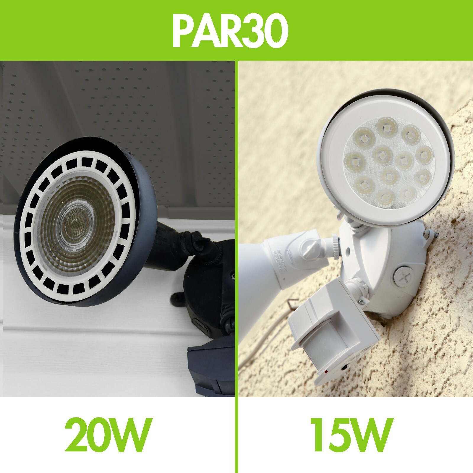 4x Leisure PAR30 FLOOD LED BULB 15W (100W) 1350 LUMEN 6500K Cool White Dimmable