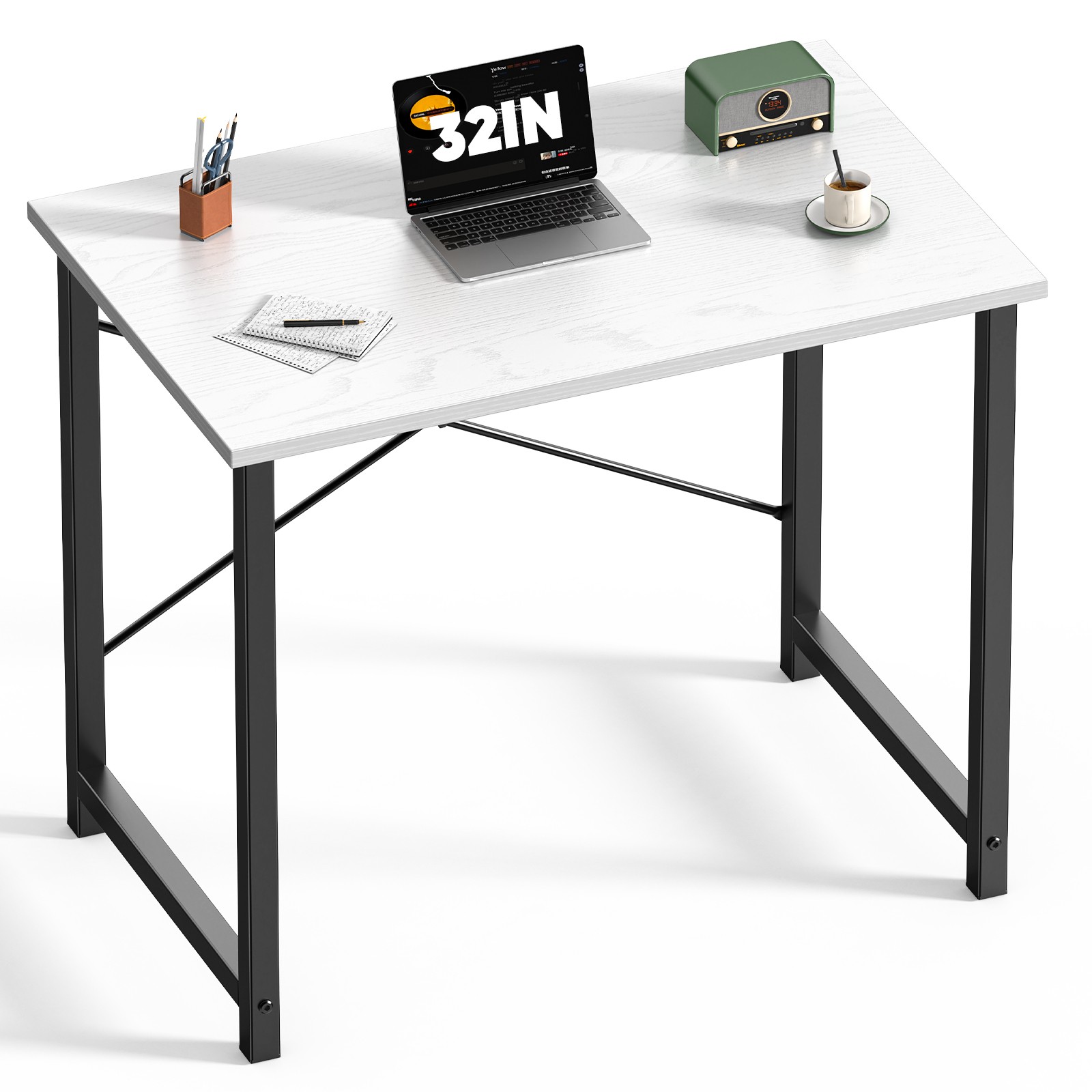 31-63 Inch Home Office Computer Desk Writing Work Study Table with Storage Bag