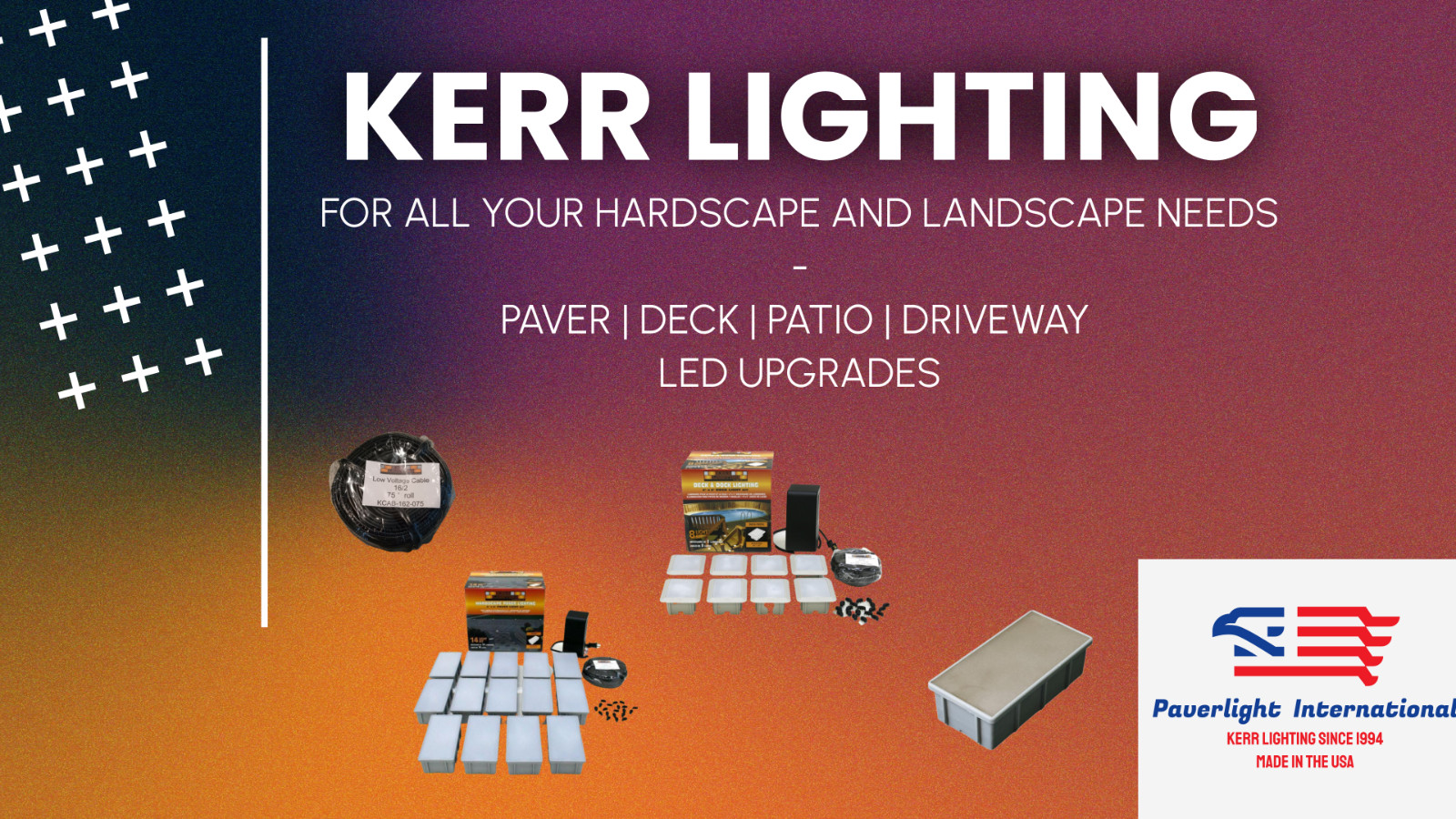 (10 Pack) Kerr Lighting Residential Paver Lights (4″ x 8″) – VOLUME DISCOUNT!!