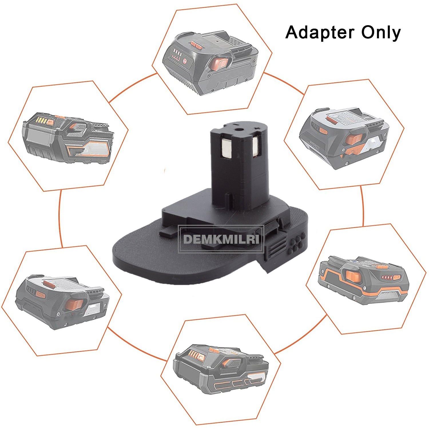 Battery Adapter For Ridgid 18V Li-ion Battery Convert to Ryobi 18V Power Tools