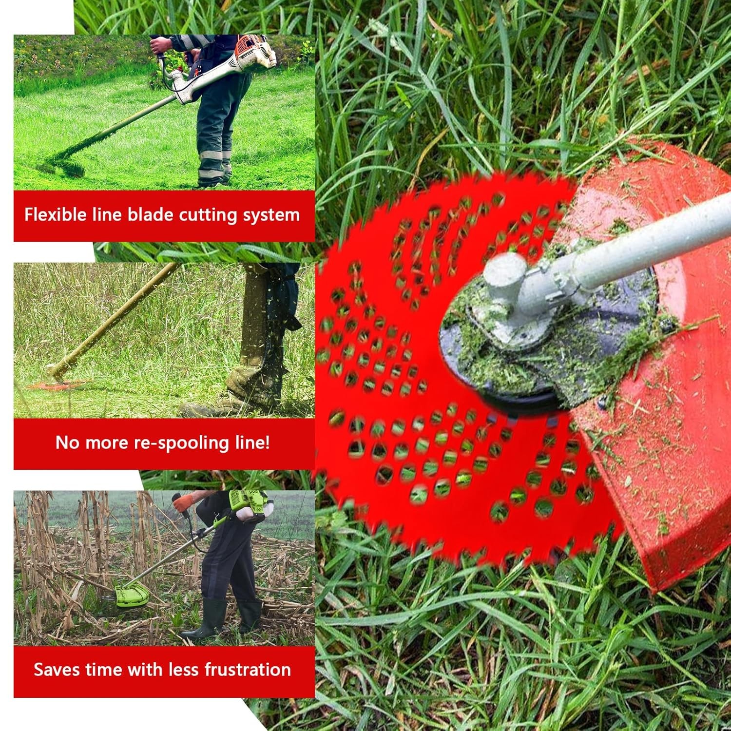 2 Pack 9″ Carbide Tip Circular Saw Brush Cutter Trimmer Weed Eater Blade