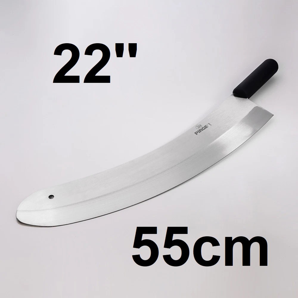 22 in. Pirge 55cm Turkish Stainless Steel Cleaver Butcher Knife Kebap Mincing