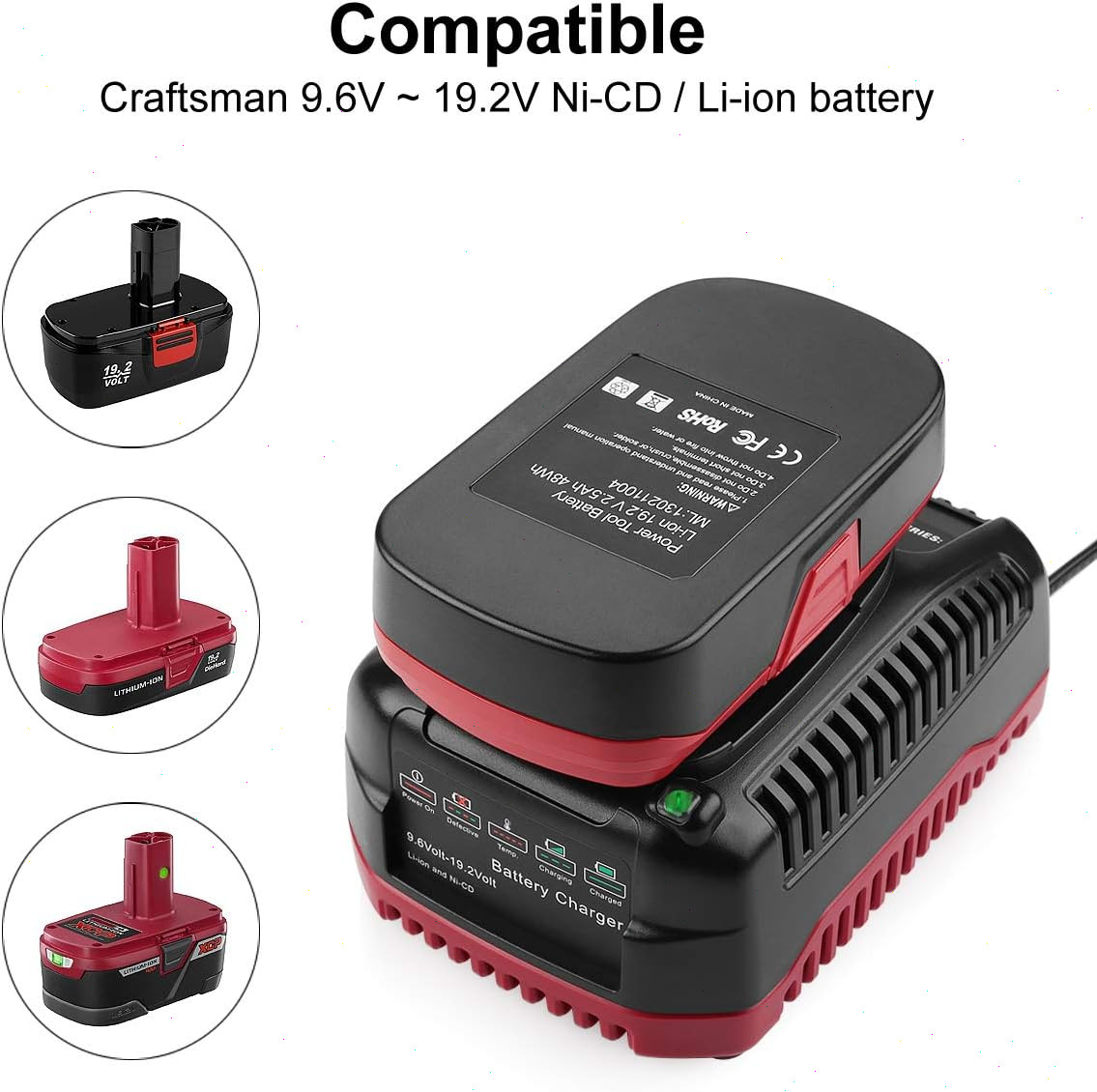 2Pack 4.0Ah For CRAFTSMAN 19.2 VOLT C3 LITHIUM-ION DIEHARD BATTERY 315.PP2011