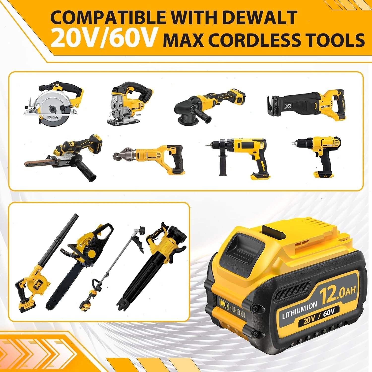 4-Pack 9Ah for DEWALT 20V/60V FLEX VOLT Lithium-Ion Battery DCB609 DCB612 NEW
