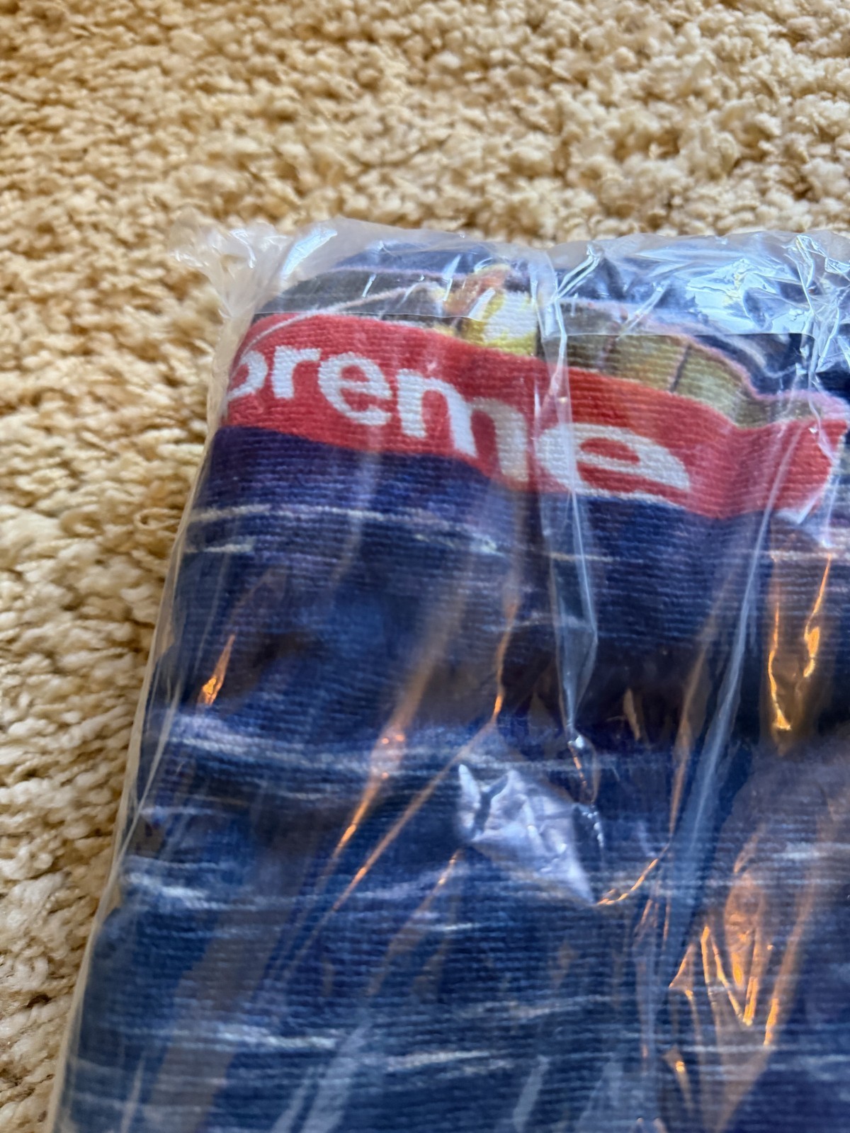 Supreme Boat Towel SS25 Multi Navy New Sealed — SS25A96