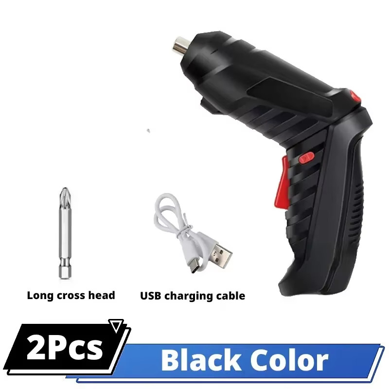 3.6V Cordless Electric Screwdriver Set USB Charging 3Nm Screw Gun With LED Light