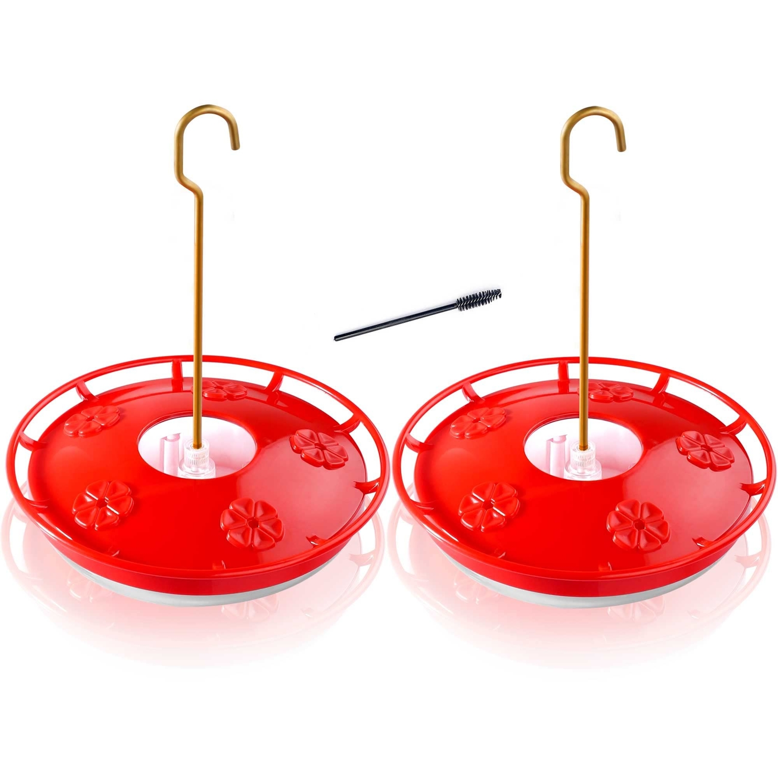 eWonLife Hummingbird Feeder for Outdoors Hanging, 2 Pack, Leak-Proof, Easy to…