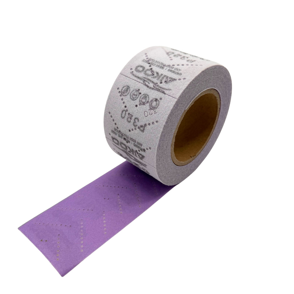 AIKOO Ceramic Multi-Hole Hook & Loop Sandpaper Continuous Roll 2.75″ x 12m