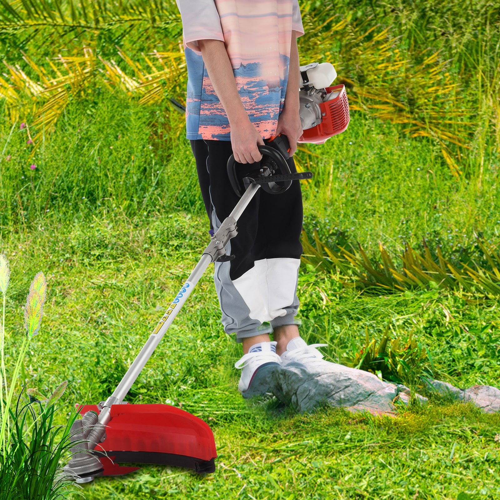 5-in-1 Multi-Functional Trimming Tools Gas Hedge Trimmer 52CC Weed Eater Cutter