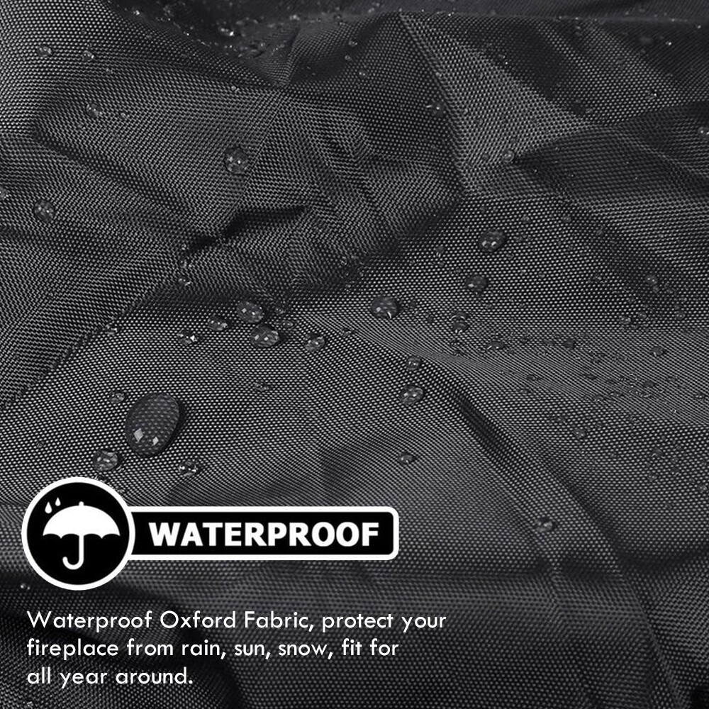 32-inch Patio Round Fire Pit Cover Waterproof UV Sun Protector Grill BBQ Covers