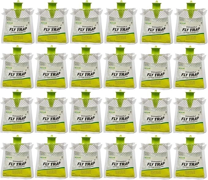 RESCUE! Outdoor Disposable Hanging Fly Trap – 24 Traps