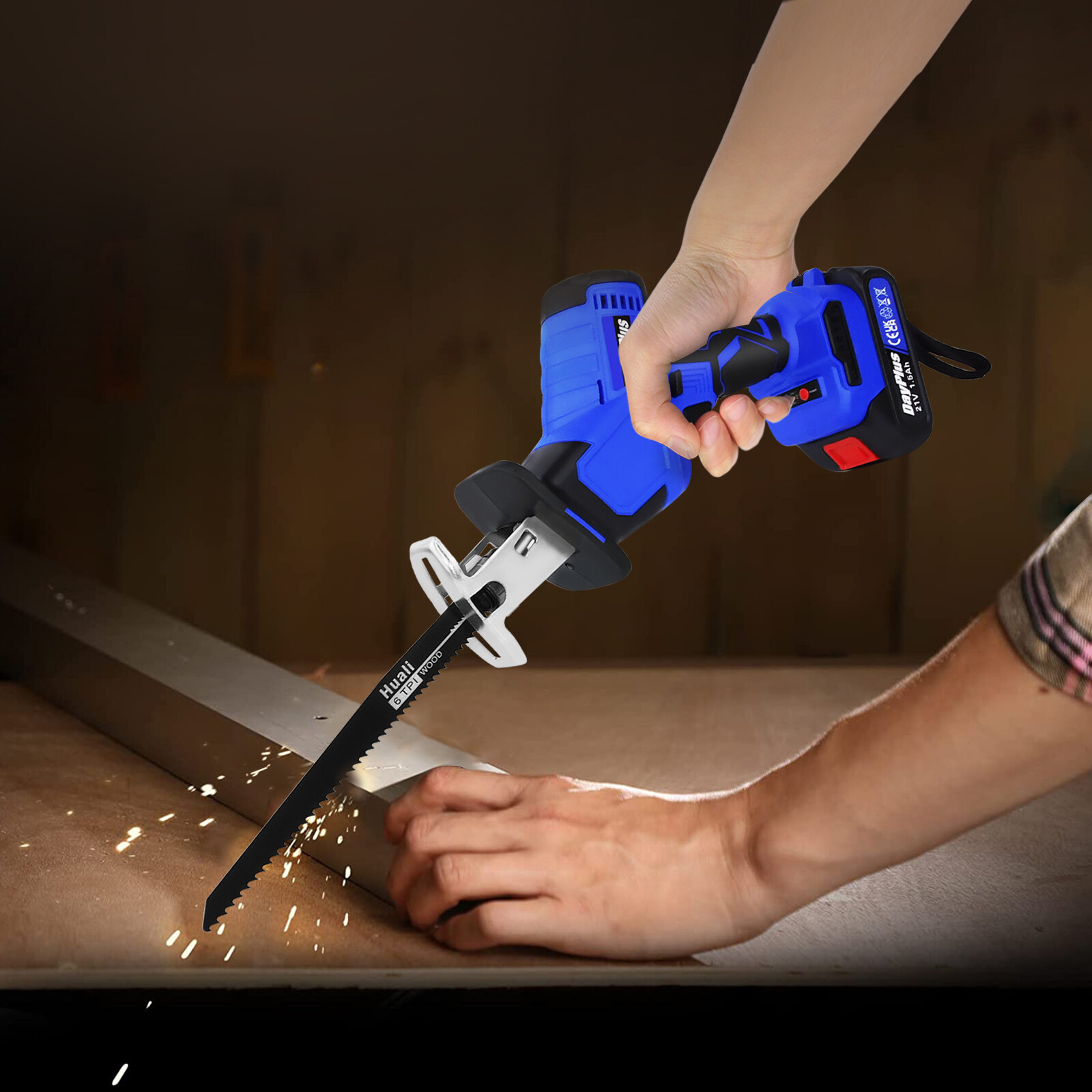 Brushless Reciprocating Saw Electric Saw Variable Speed Metal Wood Cutting Tool