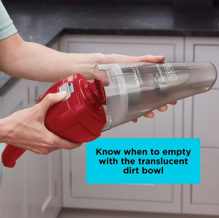 BLACK+DECKER Cordless Handheld Vacuum, Dustbuster, for Car & Pet Hair, Bagless,