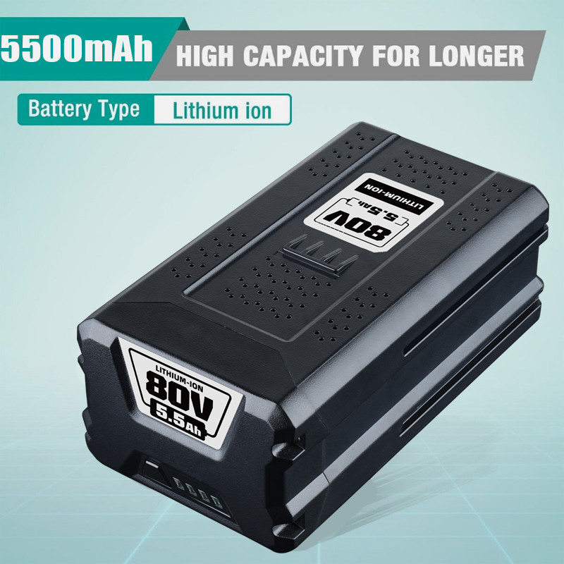 80V Lithium Ion 5.0Ah Rechargeable Li-ion Battery BAB727 GBA80200 FOR Greenworks