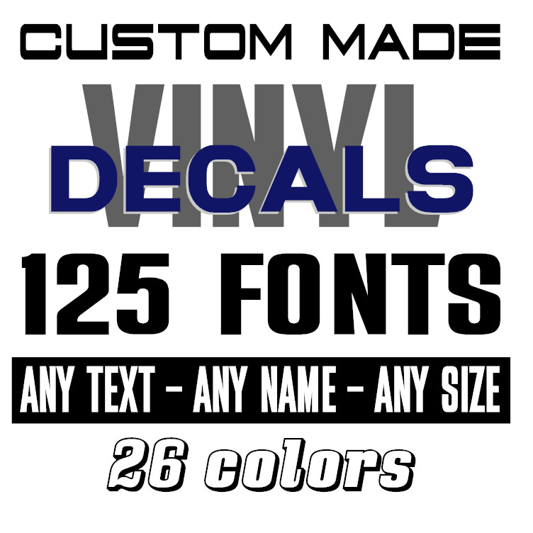 Custom Text Vinyl Lettering Sticker Decal Personalized – ANY TEXT ANY NAME {c18