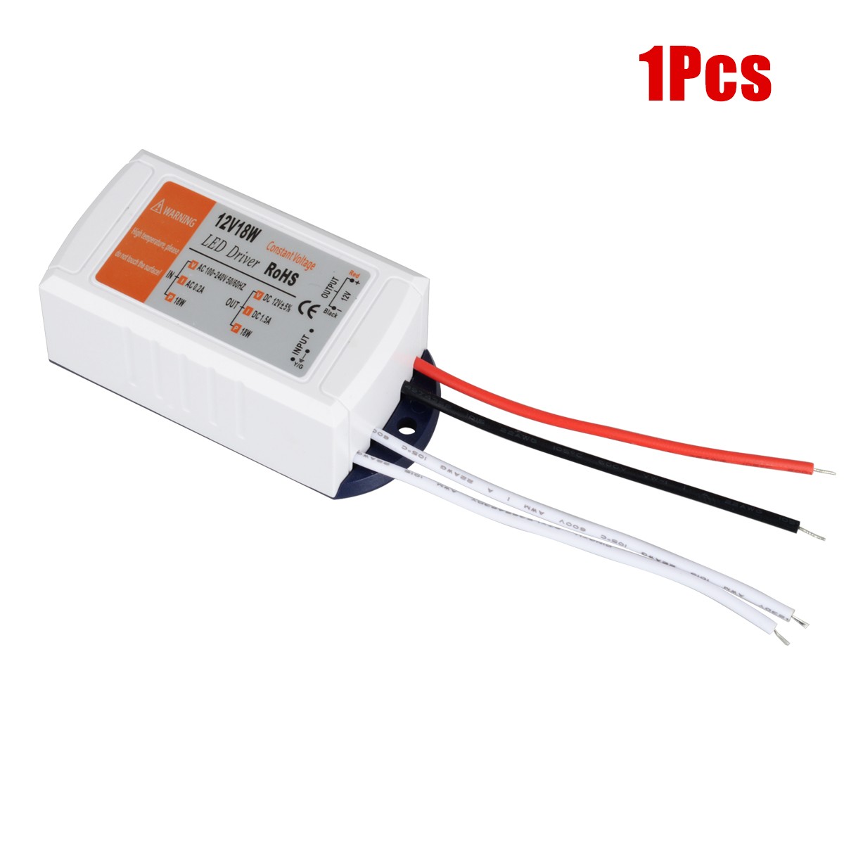 LED Driver AC 120V / 240V to DC 12V Transformer Power Adapter Home Converter 18W