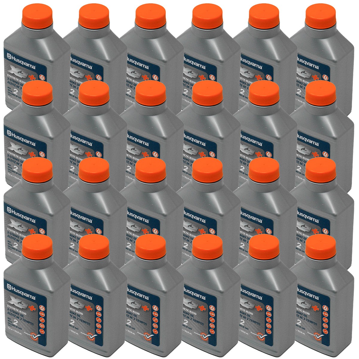 Husqvarna 24 Pack of 5.2 oz XP+ Sythetic Blend 2-Stroke Oil – 593152302-24PK
