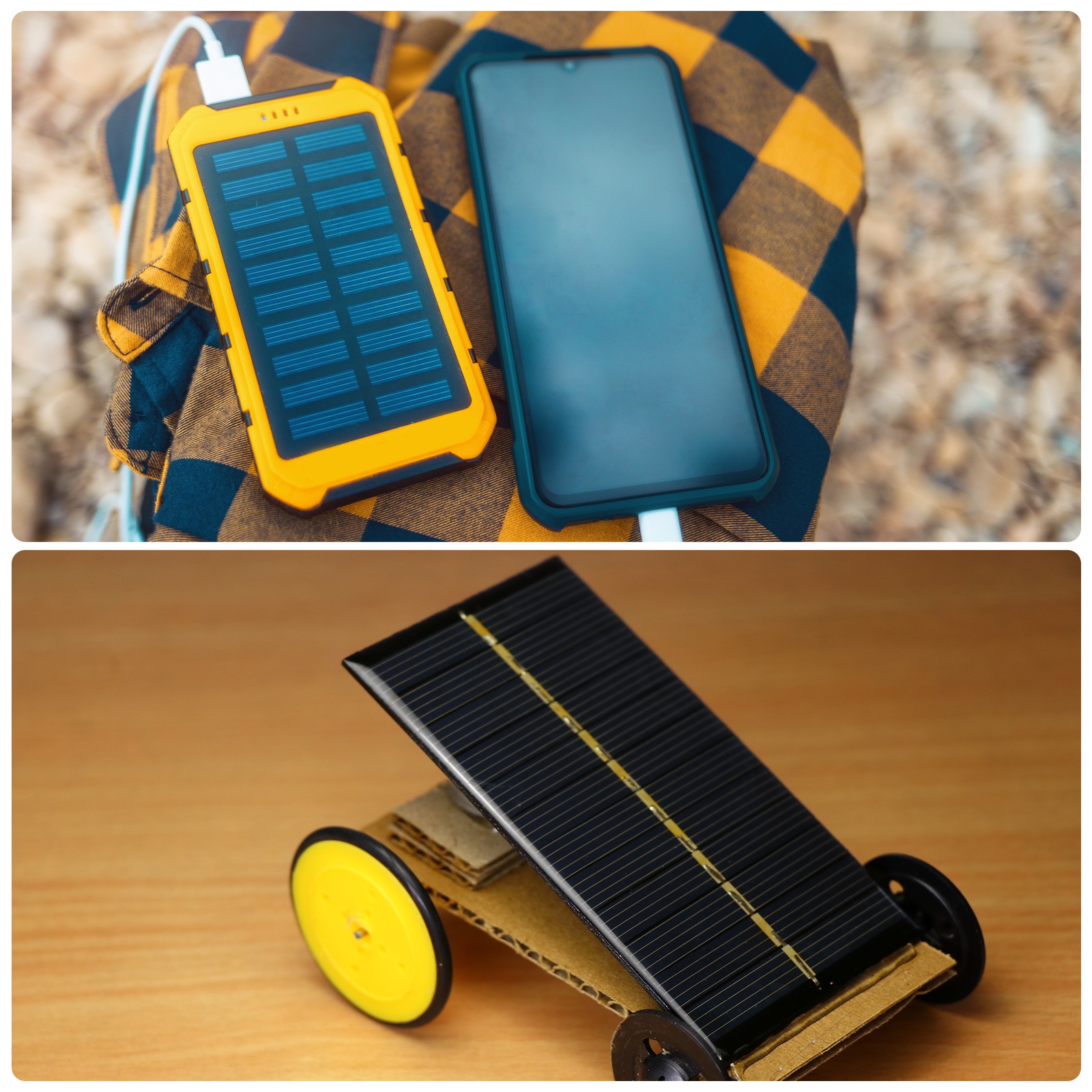 5 Pcs 5V 0.3W 60mA Mini Solar Panels with 2 Cable 68mm x 37mm