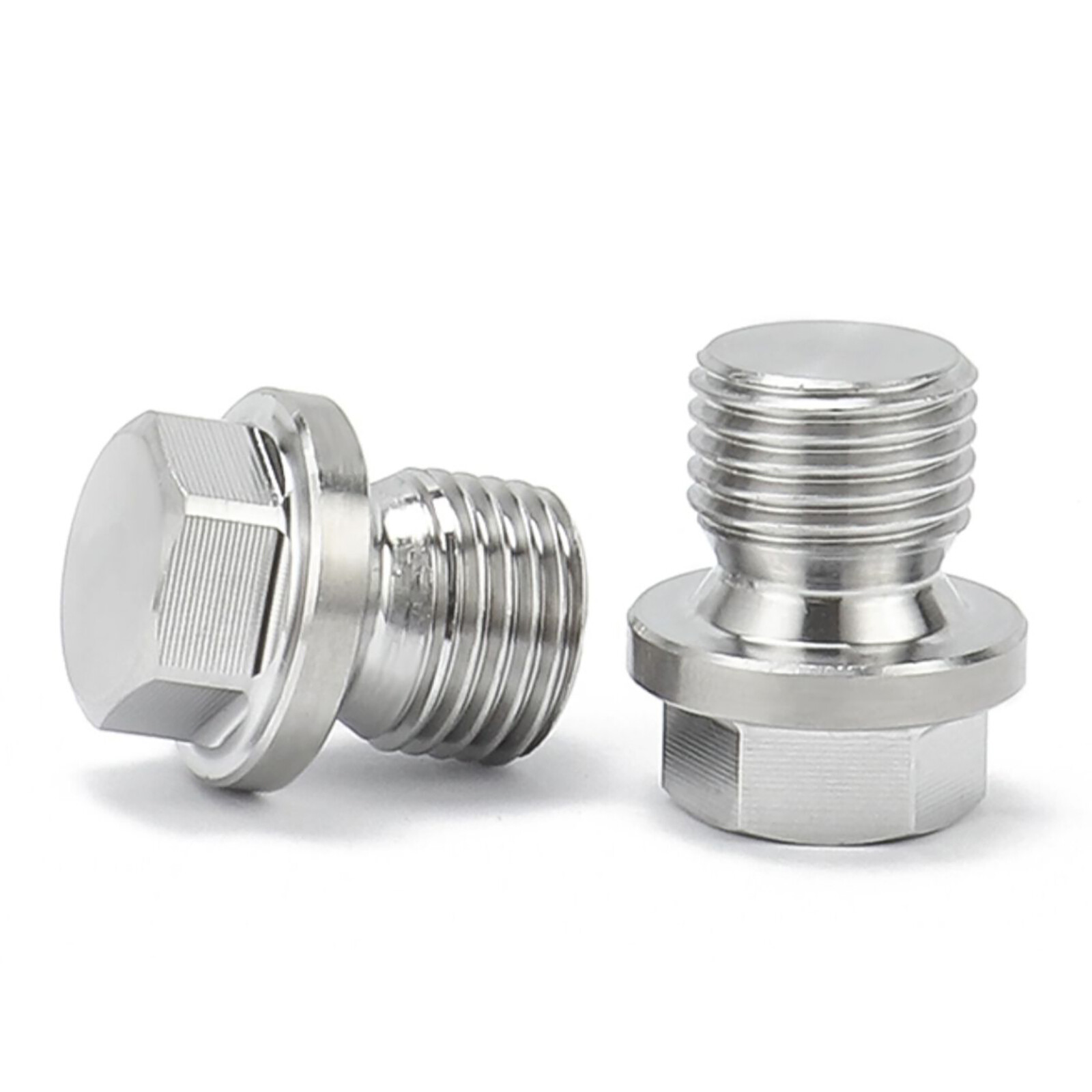 Stainless Steel Flanged Hexagon Blanking Plugs with Metric & BSP Threads