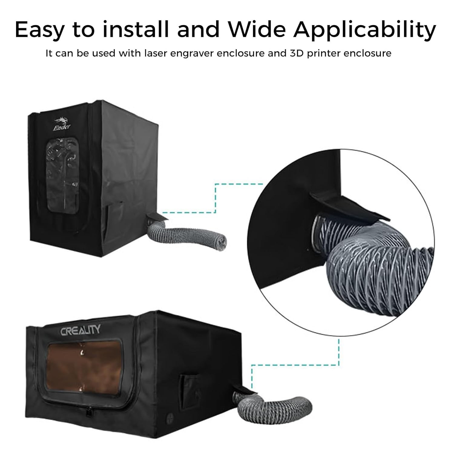 3D Printer Ventilation Solution – 4000 RPM with Adjustable Dust Removal