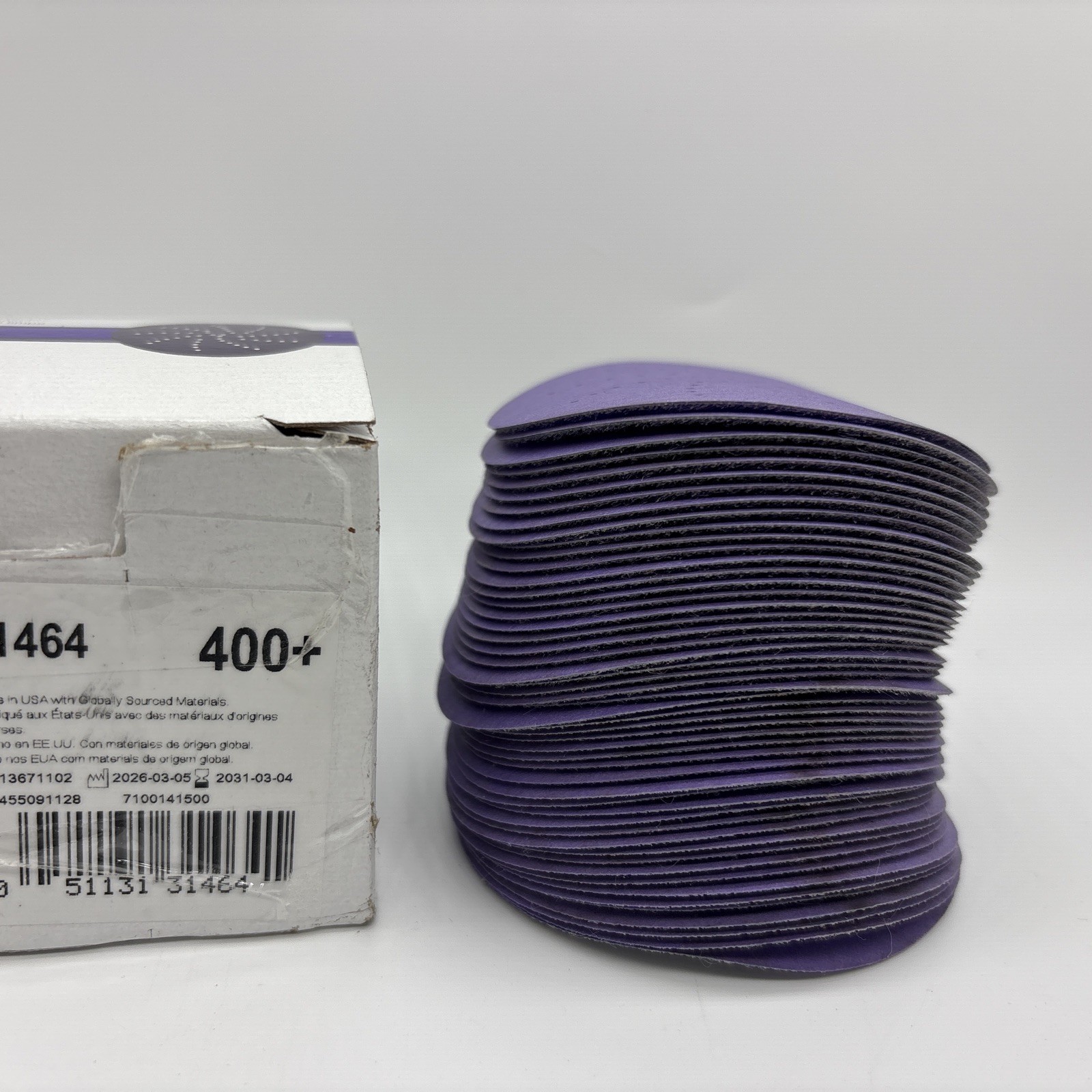 3M Cubitron II 31484 Sanding Abrasive Discs, 3 in Dia, 400+ Grit, 50 Discs