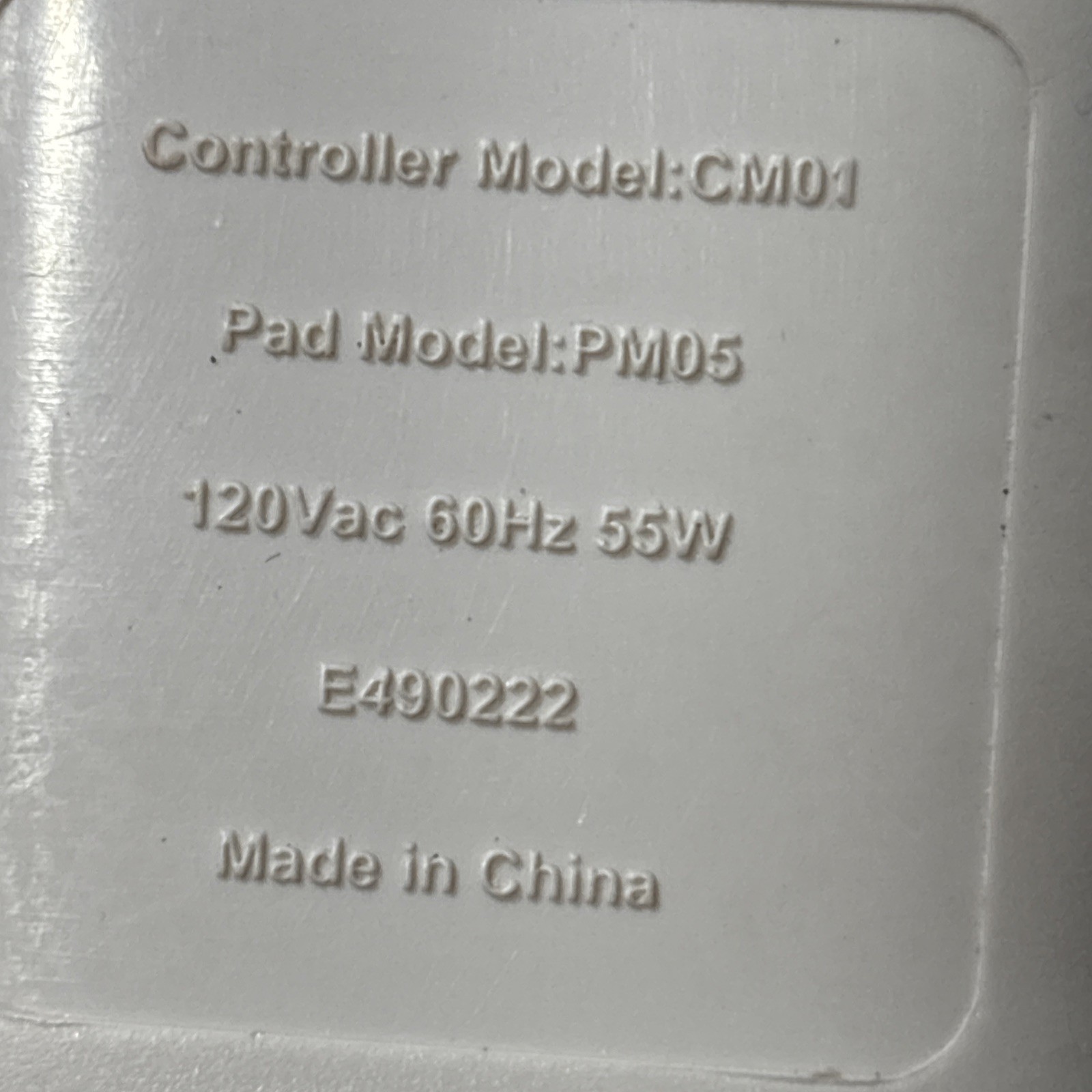 Pure Enrichment Heating Pad PM05 Replacement Control CM01 Controller 4 Prong