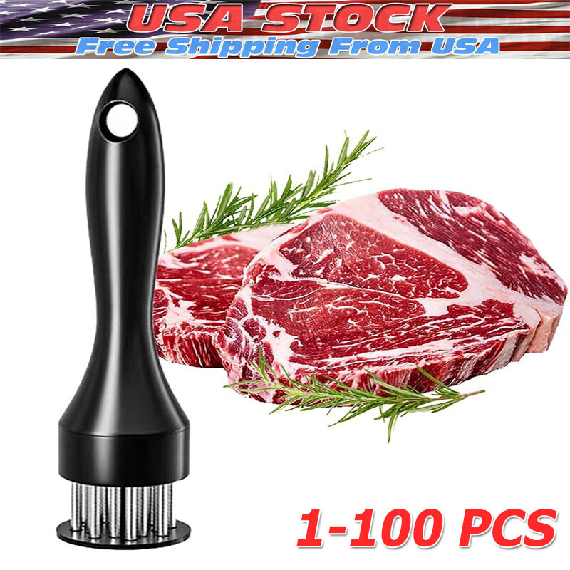 Meat Tenderizer Tool 21Needles Stainless Steel for Tenderizing Kitchen Tool USA