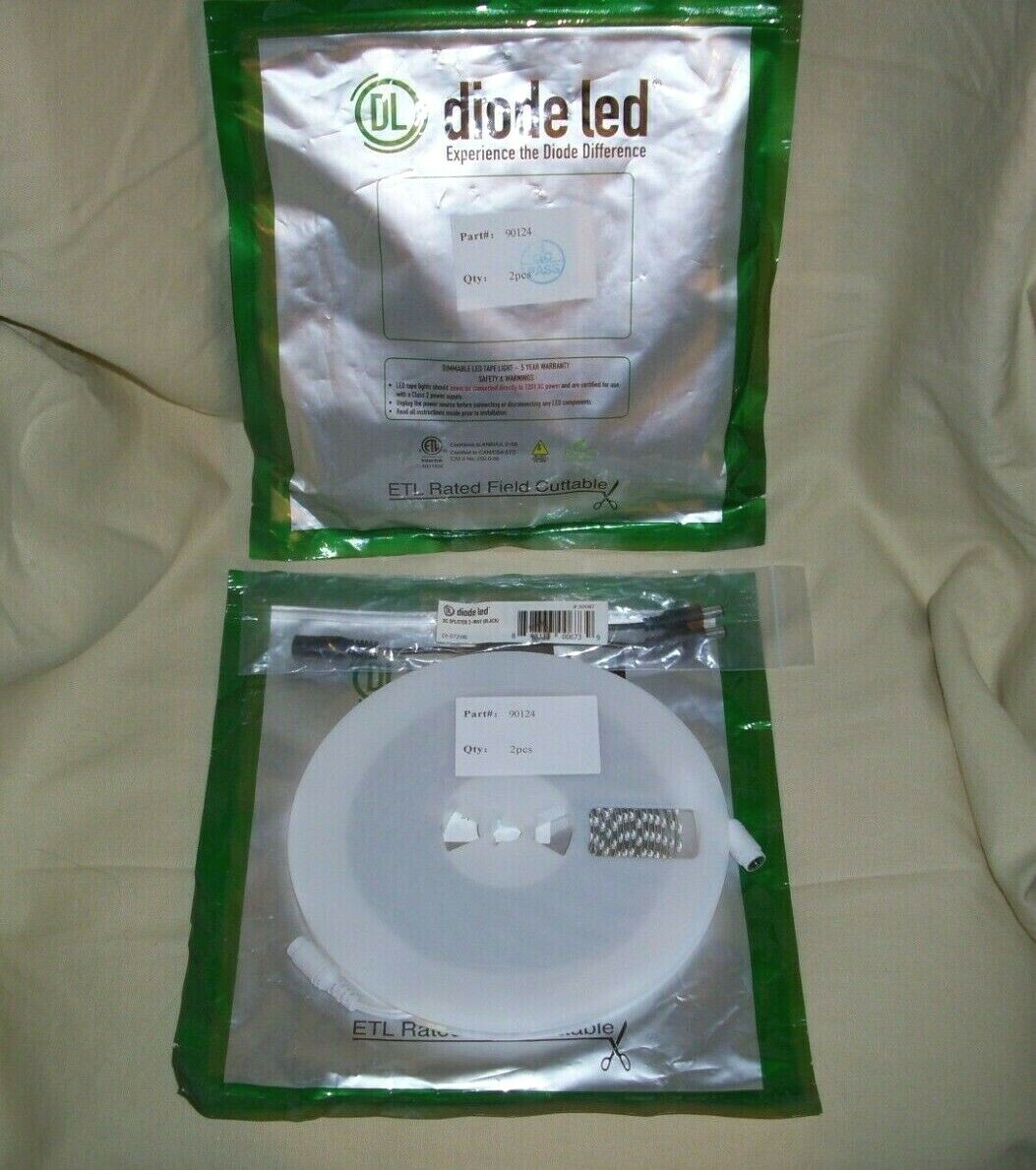 DIODE LED TAPE LIGHT & 2-WAY SPLITTER! 75″-79″ TAPE LENGTH #90124