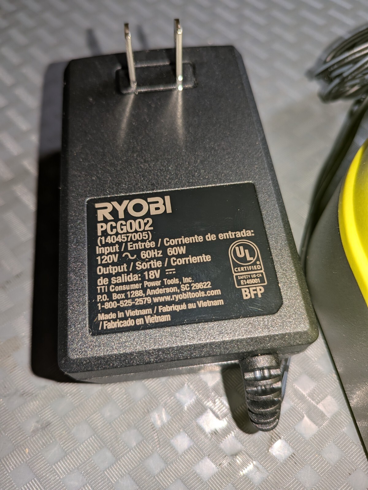 Ryboi Genuine OEM ONE+ 18V Lithium-Ion Charger PCG002