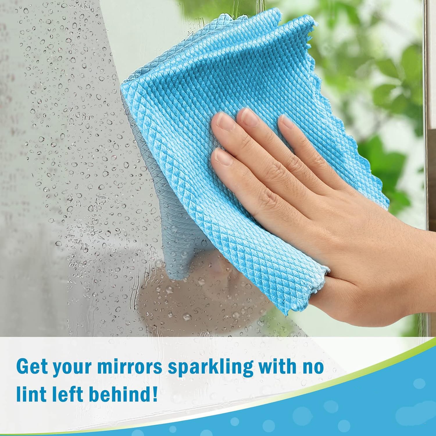 10× Fish Scale Microfiber Polishing Cleaning Cloth Towels Rags Window Glass Car