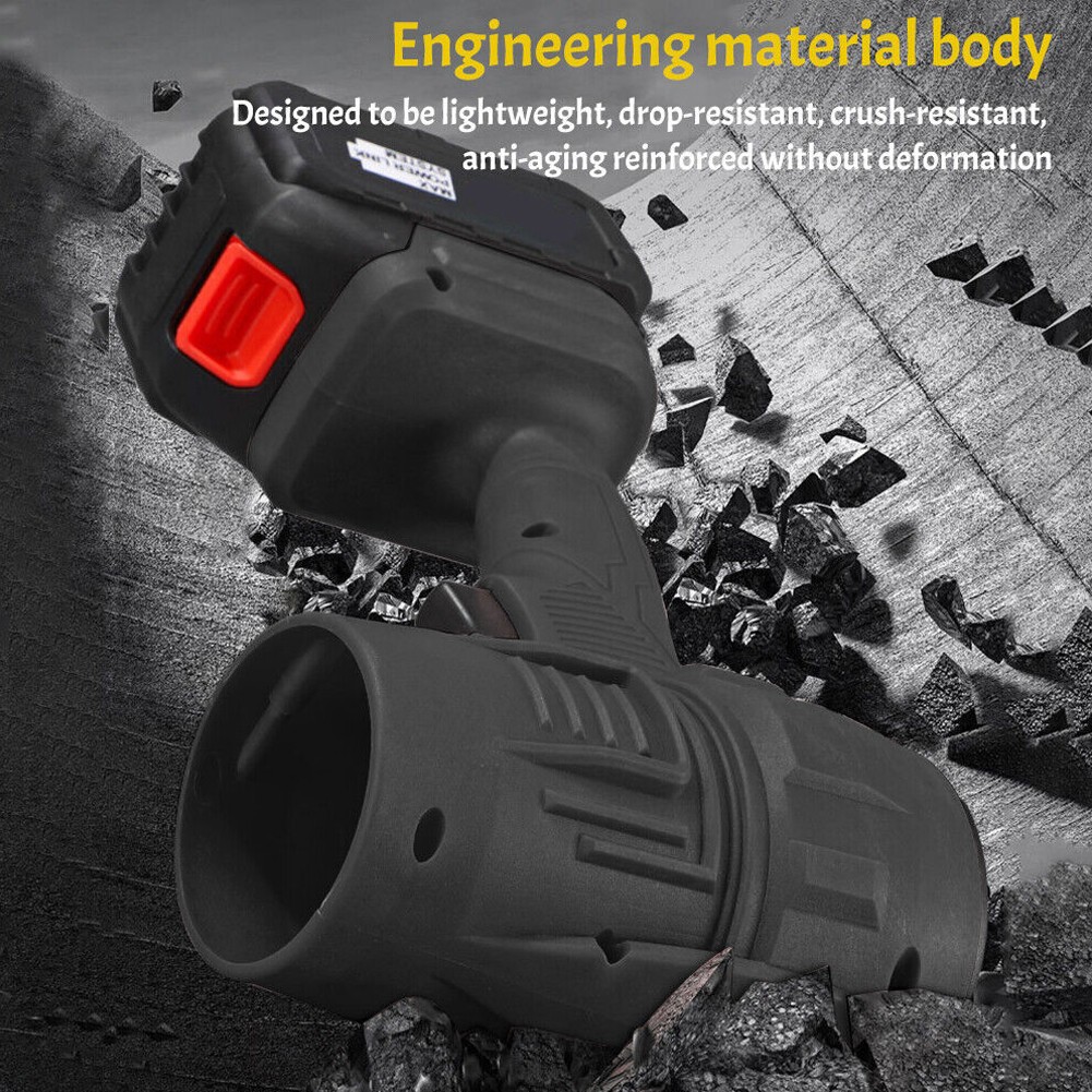 Powerful 21V Cordless Leaf Blower Handheld Turbo Jet for Driveway Patio Leaves