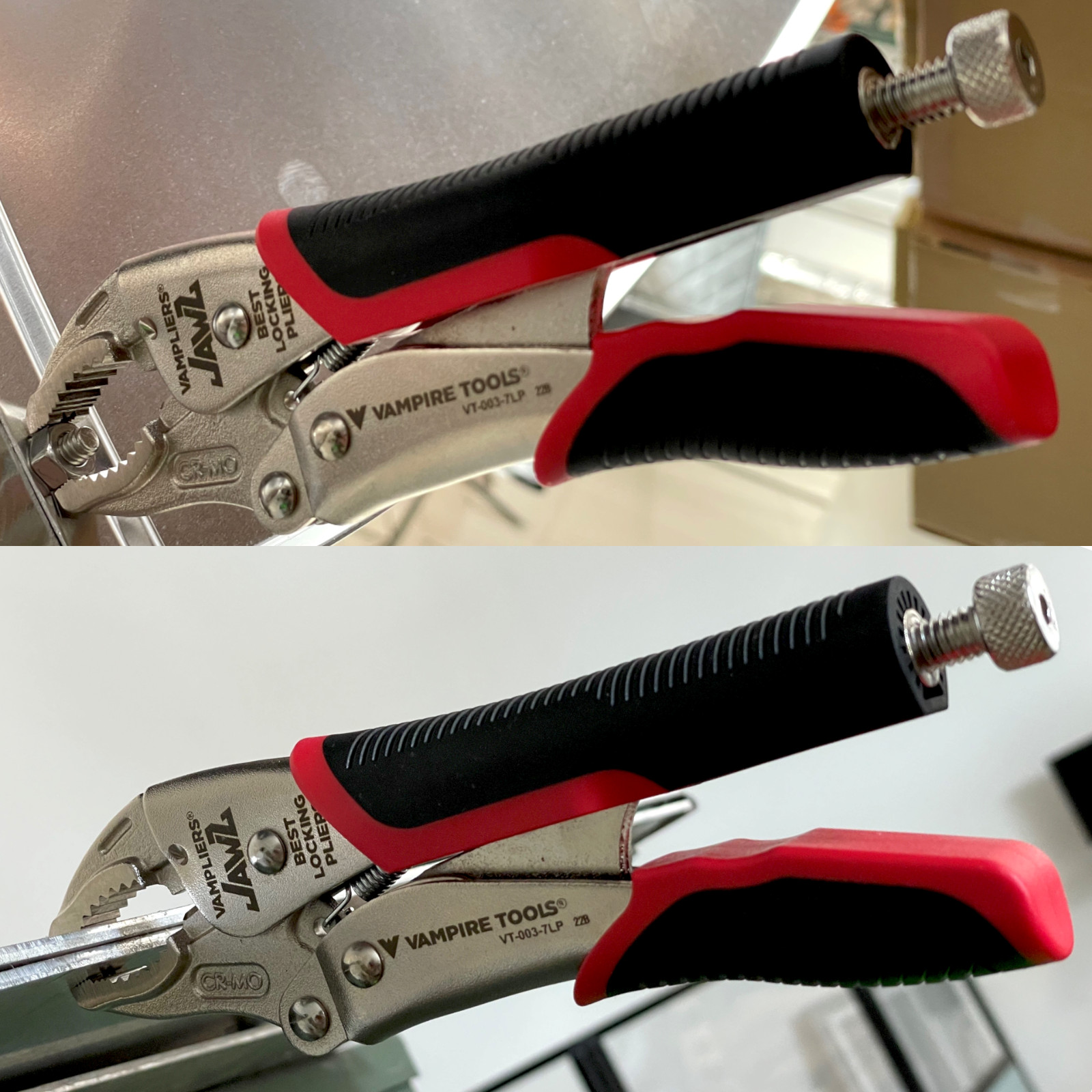 VT-003-7LP – VamPLIERS JAWZ 7.5″ Screw Extractor Locking Pliers – Serrated Jaws