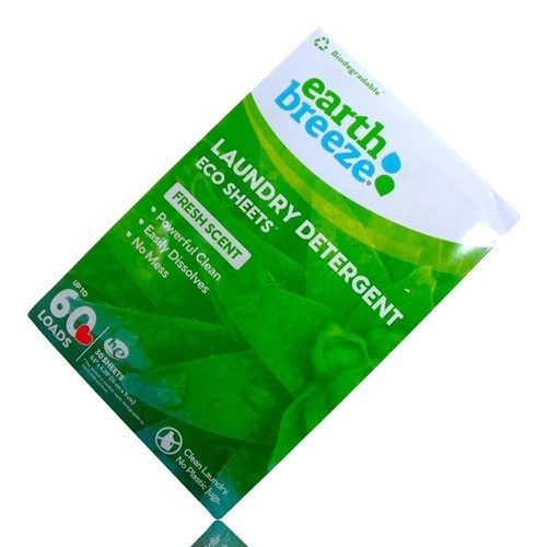 1-3 Pack Earth Breeze Fresh Scent Laundry Detergent Sheets 60 Loads Each
