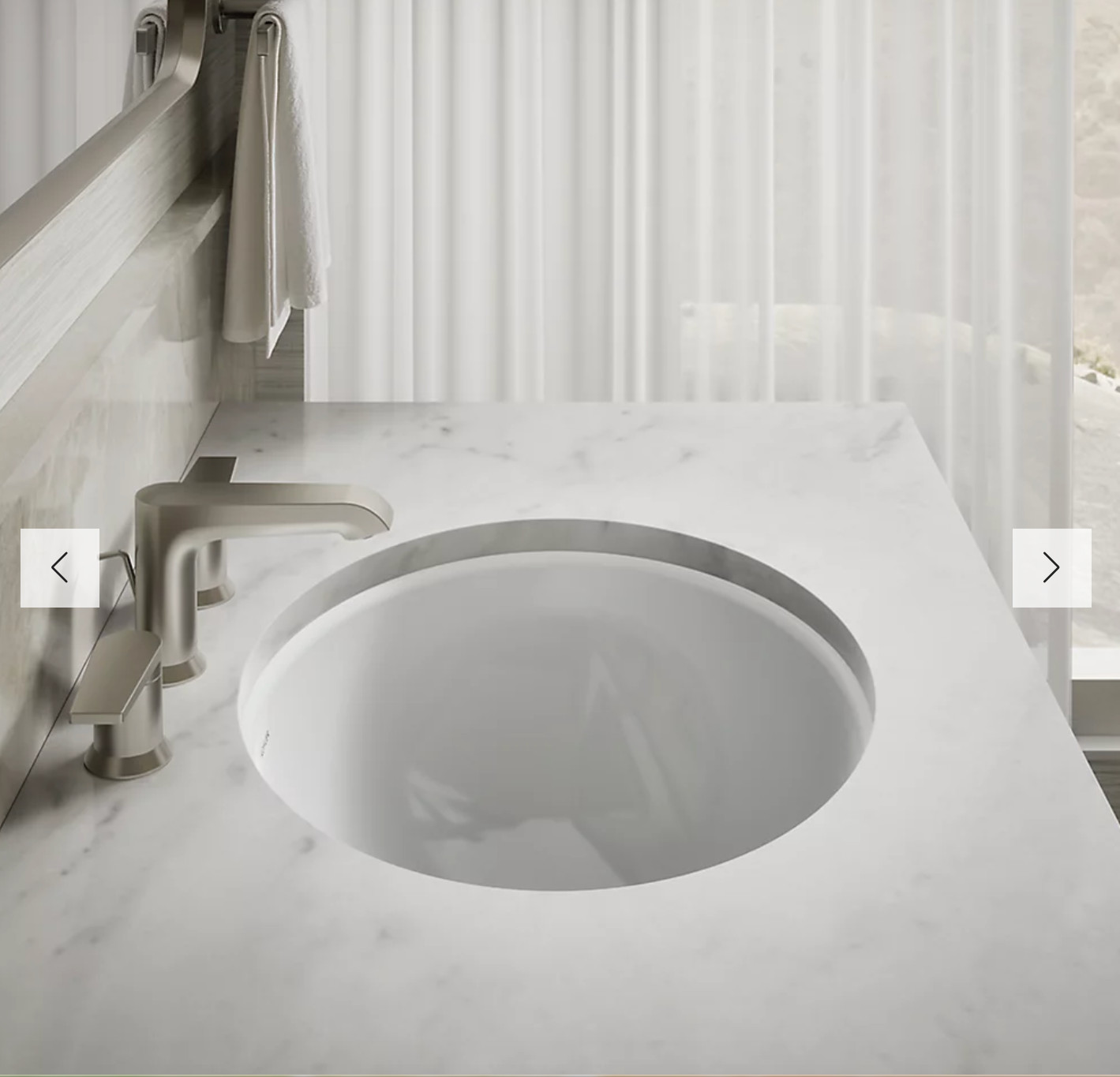 Kohler K-2205-0 Caxton 17×14 Oval Undermount Bathroom Sink White