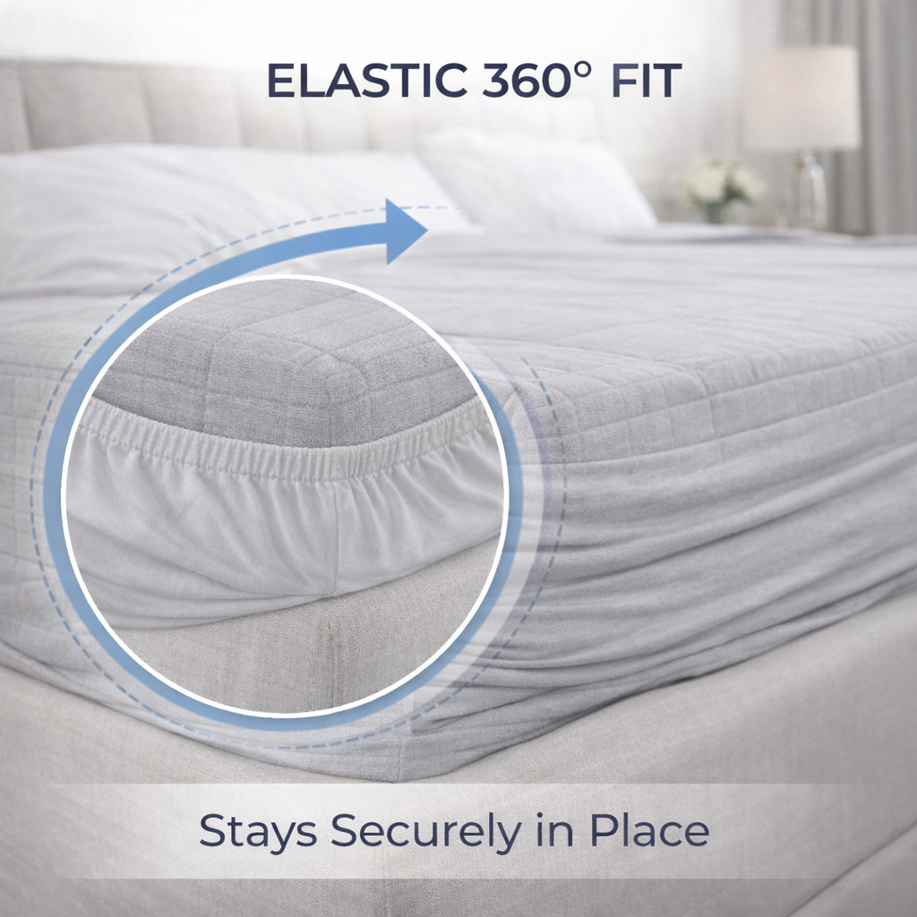 Grounding Fitted Sheet 95% Cotton Silver Fiber Deep Pocket 13 Earthing Bed Sheet