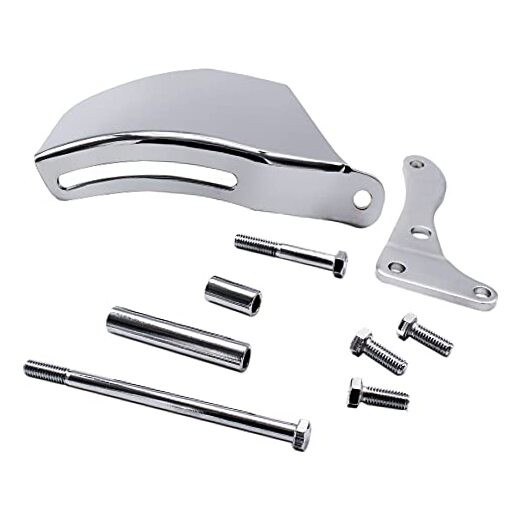 Chrome Performance Alternator Bracket for Chevy SB SB 305 350 Long Water Pump