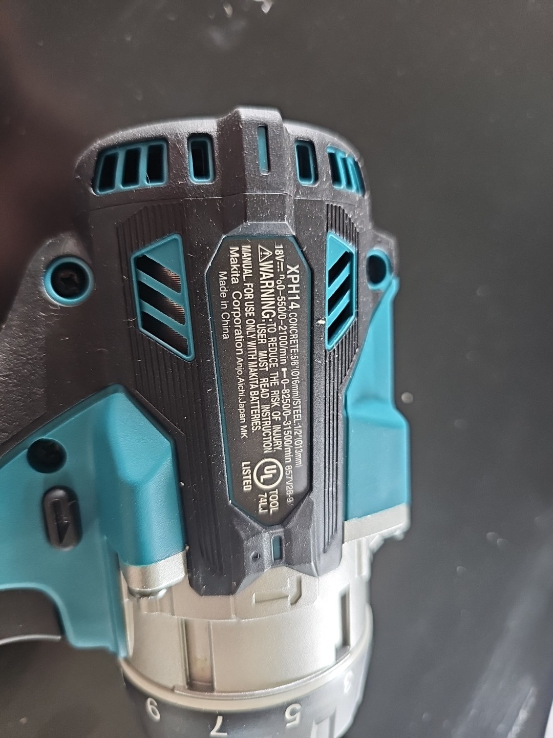 Makita XPH14 18V LXT Brushless Cordless Drill Driver, Aux Handle, Tool Only