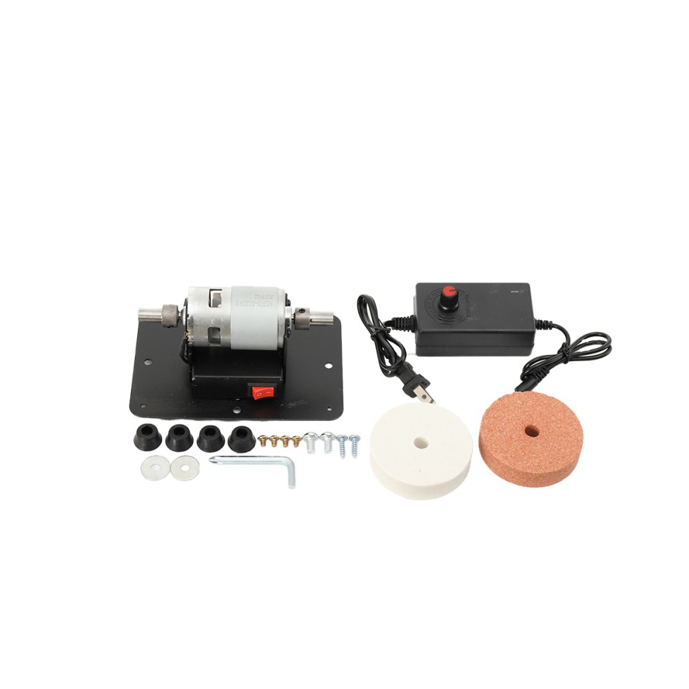 Mini Bench Grinder Buffer Polisher For Jewelry Wood Metal Electric Small Benchto