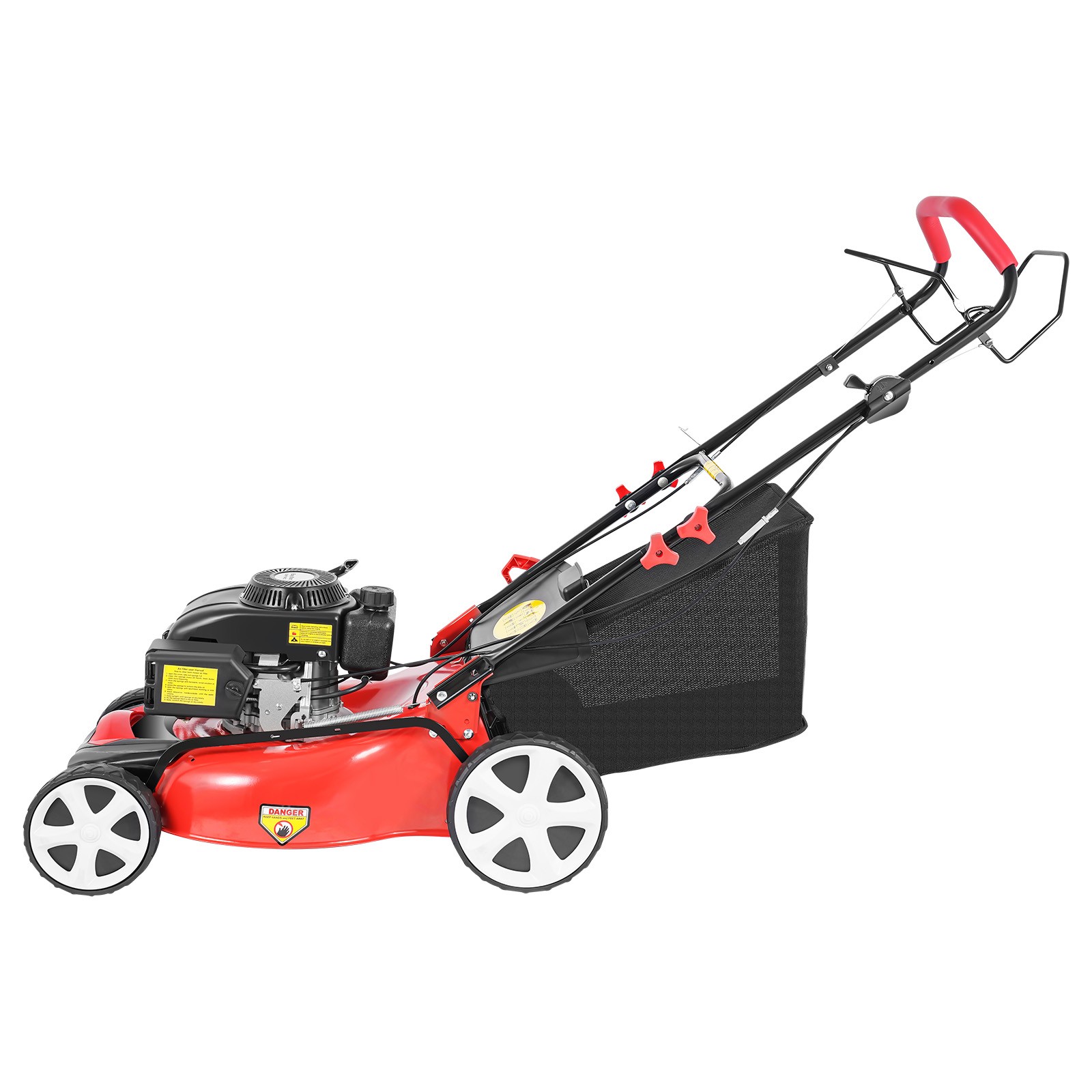Self-Propelled Gas Powered Lawn Mower with Bagger with 4-Stroke Engine 20” 140CC