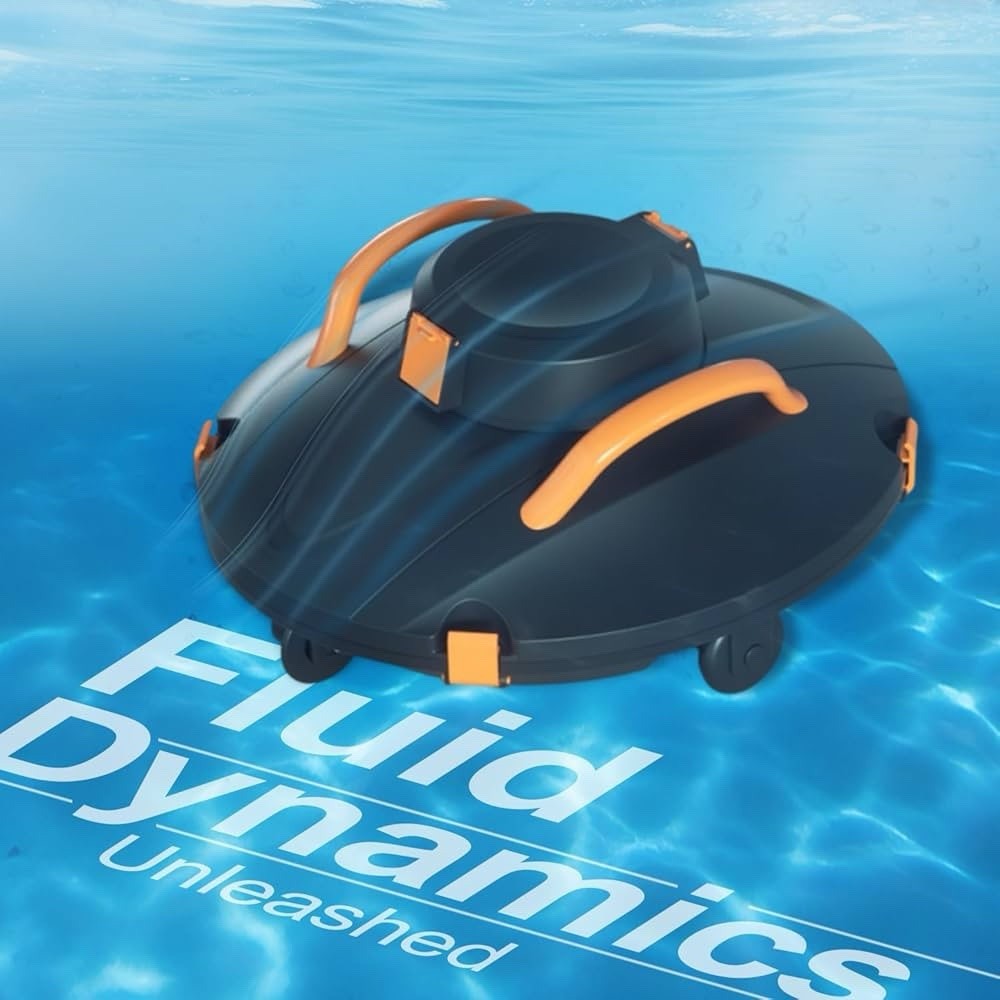 Cordless Robotic Pool Cleaner, Lasts 120 Min, Smart Sensor, Automatic Vacuum