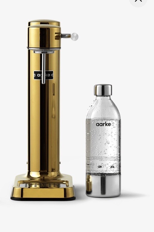 Aarke Carbonator Model AA-C3, Carbonator 3 W/ Tank NIB Gold (CO2 Not Included)