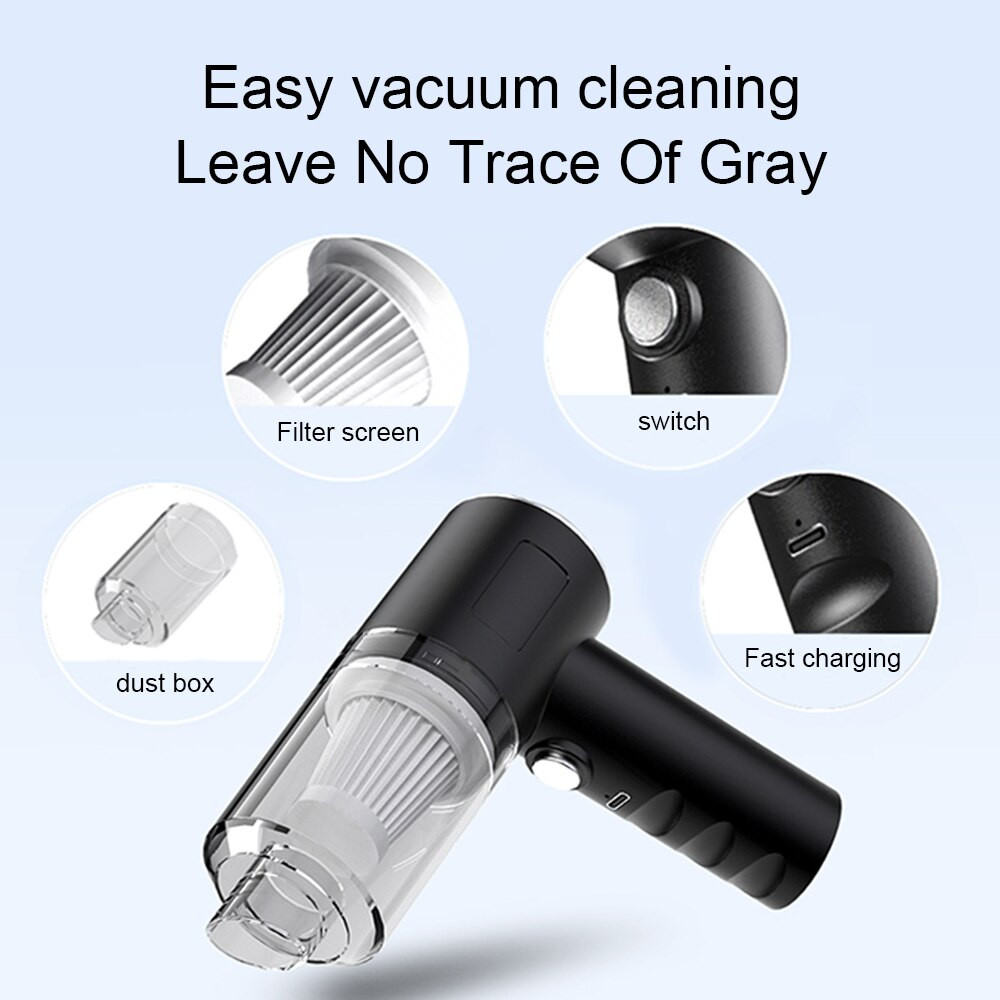120W Handheld Cordless Vacuum Cleaner Small Mini Portable Car Auto Home Wireless