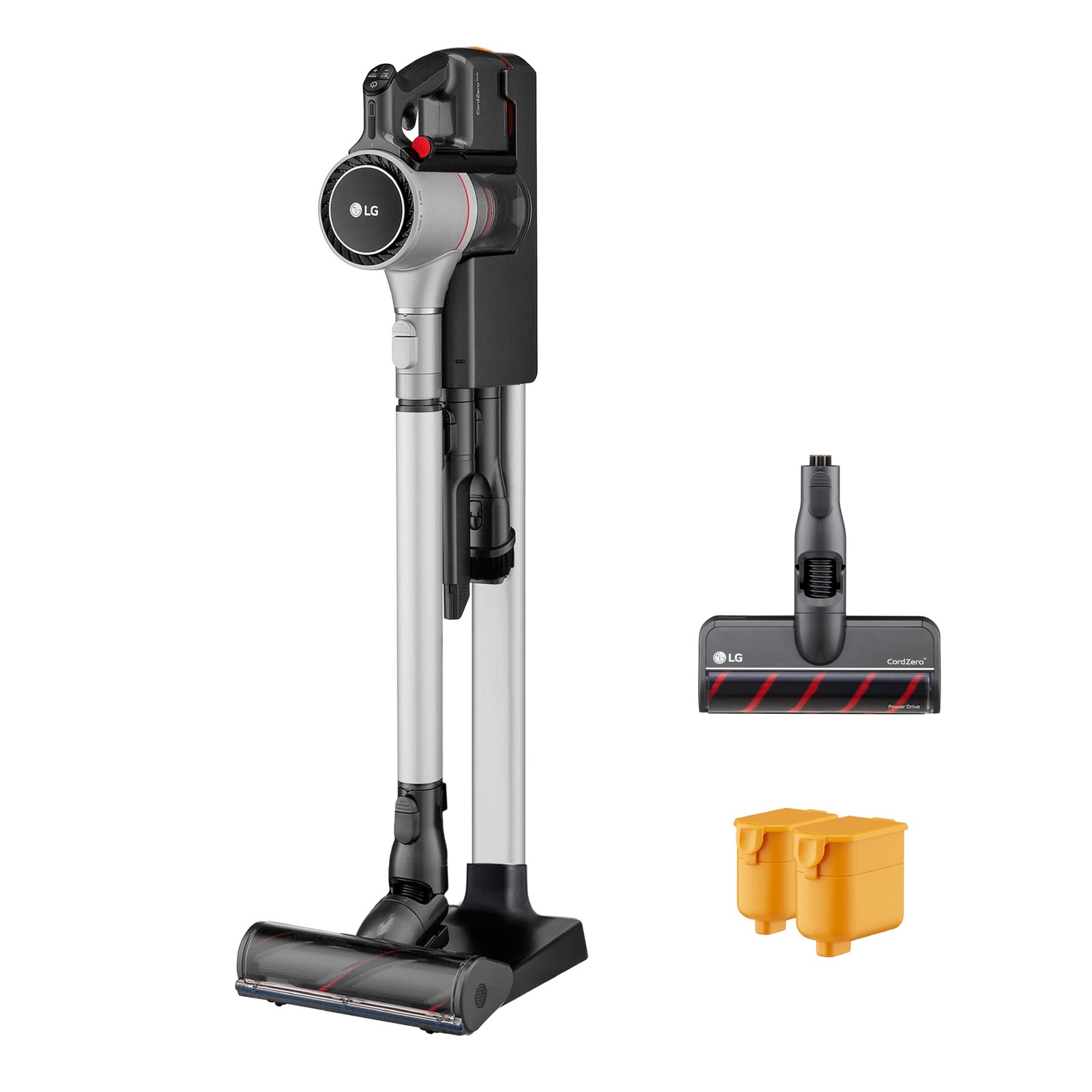 LG CordZero Cordless Stick Vacuum, 2 Batteries, 120 Min Run Time, A926KSM – GRAY