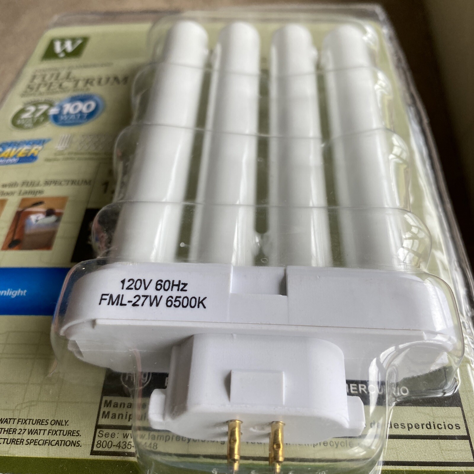 Westpoints~27 Watt~ 4 Pin ~Compact Fluorescent (CFL) Light Bulb~636575