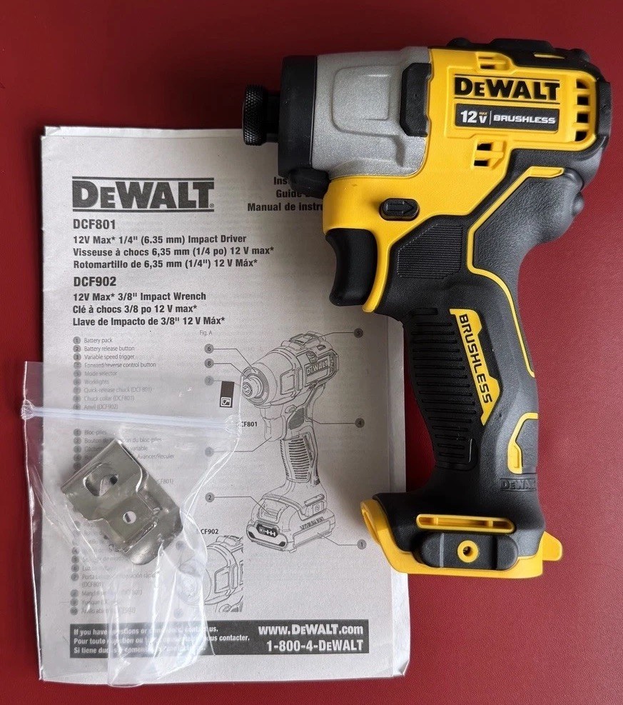 DeWALT Genuine DCF801B Xtreme 12V Max 1/4″ Impact Driver 12 Volt New !!!