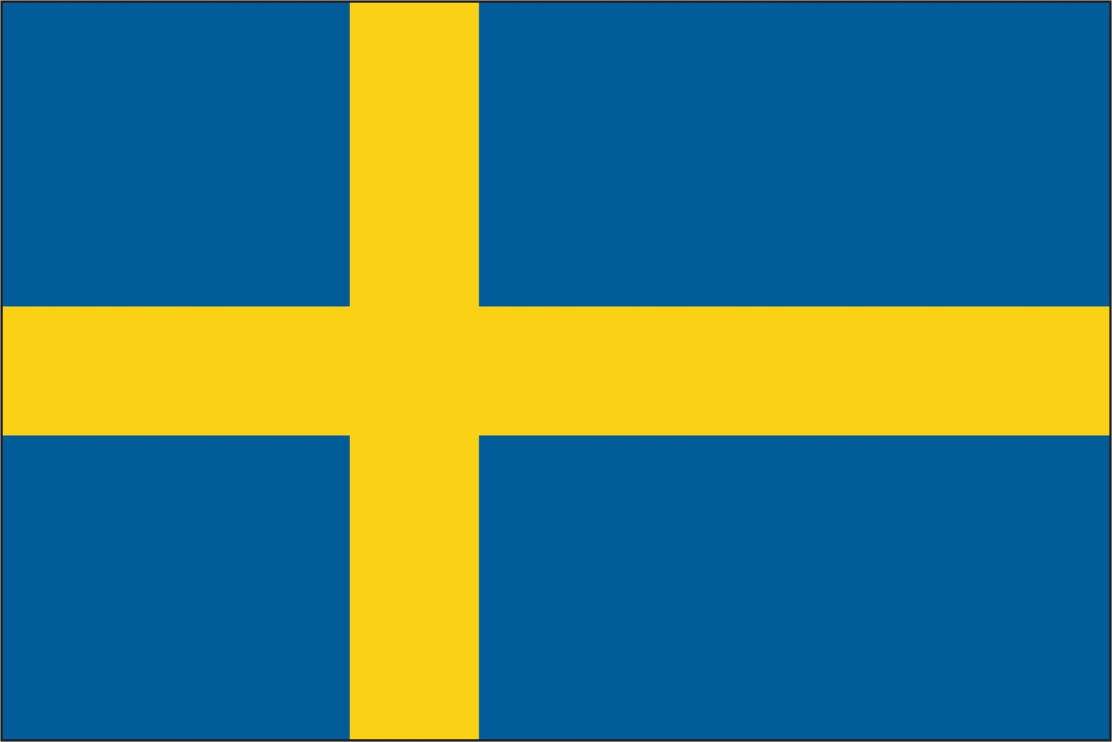 Sweden Flag Vinyl Decal / Sticker ** 5 Sizes **